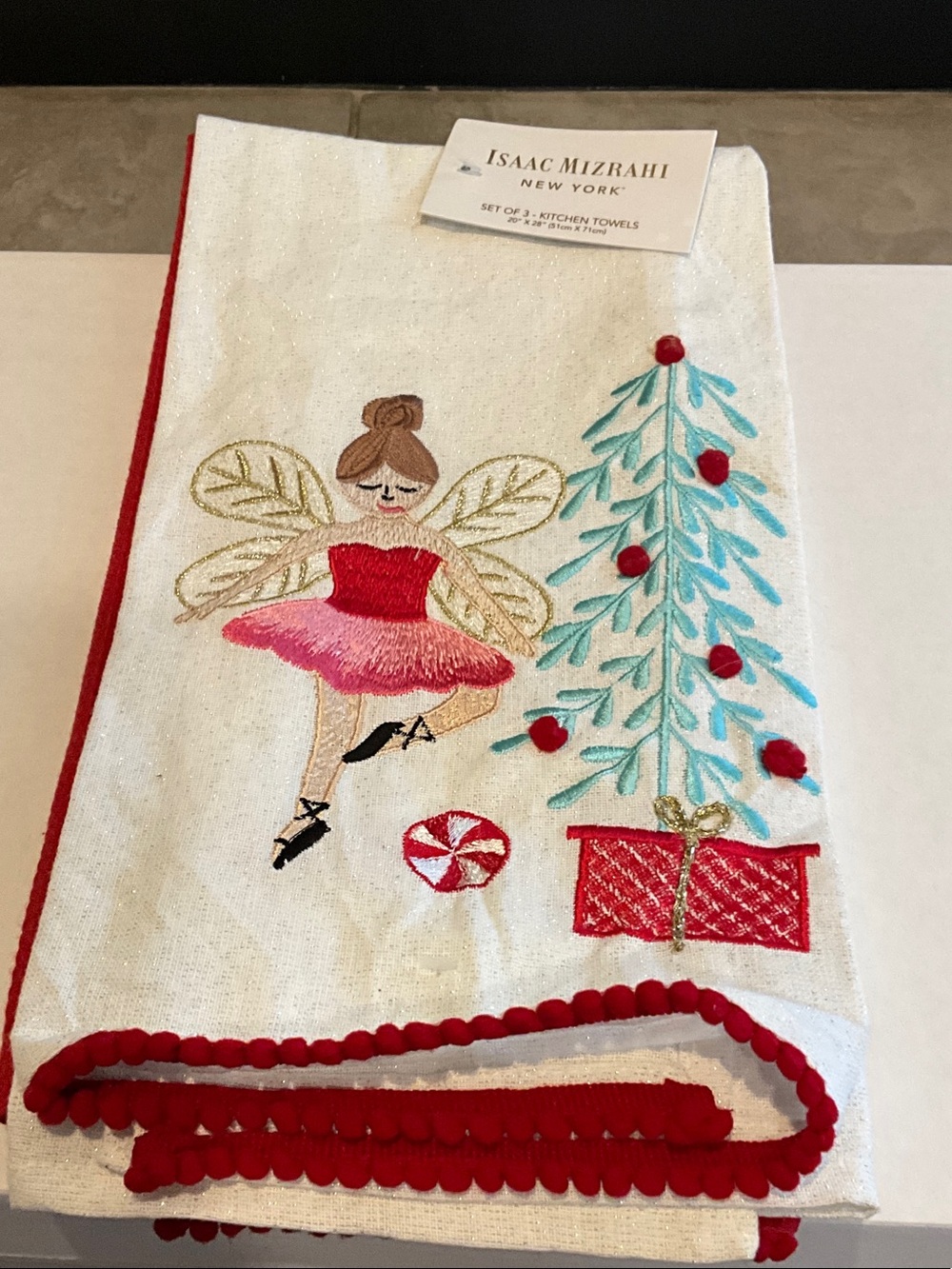 Isaac Mizrahi NY Nutcracker 3pc Kitchen Towels